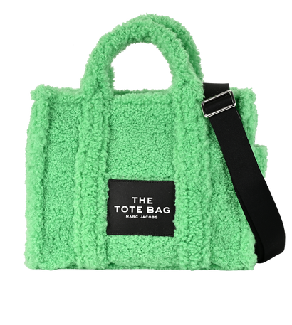 Medium Teddy The Tote Bag, &pound;195, Handbags, Green, Polyester (Polymer), Front view
